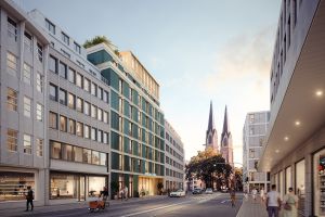 Visualisierung Tonhallenstraße Straßenansicht
