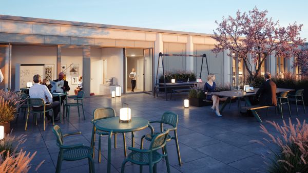 Markgrafenstraße Dachterrasse (c) Alt Shift und Werkstadt Fischer Architekten